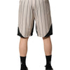 Dolce & Gabbana Off White Polyester DG Logo Sweatshorts Shorts