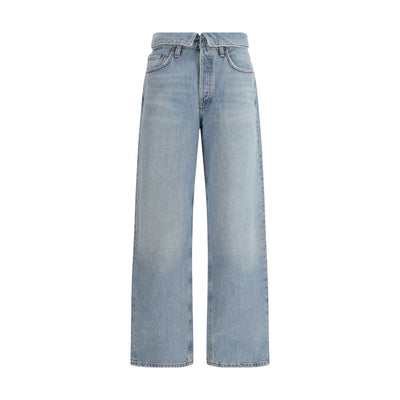 Agolde Light Blue Cotton Jeans Denim