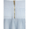Balmain Light Blue Viscose Mini Skirt