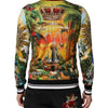 Dolce & Gabbana Tropical Heart Crown Silk Pullover Sweater