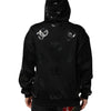 Dolce & Gabbana Black DG Logo Hoodie Metallic Print Sweater