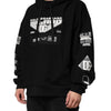 Dolce & Gabbana Black Cotton DG Milano Logo Print Hoodie Sweater