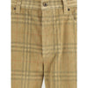 Burberry Brown Cotton Casual Pants
