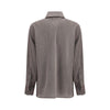 Golden Goose Brown Fleece Wool Dress Shirt