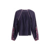Marant Etoile Blue Cotton Blouse