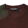 Dolce & Gabbana Multicolor Cotton Abstract Men Pullover Sweater