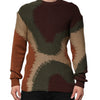 Dolce & Gabbana Multicolor Cotton Abstract Men Pullover Sweater