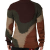 Dolce & Gabbana Multicolor Cotton Abstract Men Pullover Sweater