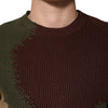 Dolce & Gabbana Multicolor Cotton Abstract Men Pullover Sweater