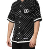 Dolce & Gabbana Black Polka Dot Short Sleeves Collared Polo T-shirt