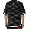 Dolce & Gabbana Black Polka Dot Short Sleeves Collared Polo T-shirt
