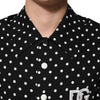 Dolce & Gabbana Black Polka Dot Short Sleeves Collared Polo T-shirt