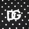 Dolce & Gabbana Black Polka Dot Short Sleeves Collared Polo T-shirt