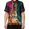 Dolce &amp; Gabbana Hawaiihemd aus mehrfarbiger Seide mit Tigerprint