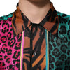 Dolce &amp; Gabbana Hawaiihemd aus mehrfarbiger Seide mit Tigerprint