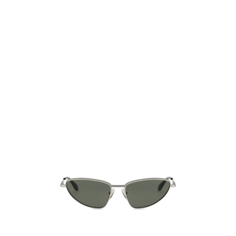 Alexander McQueen Sonnenbrille aus silbernem Metall