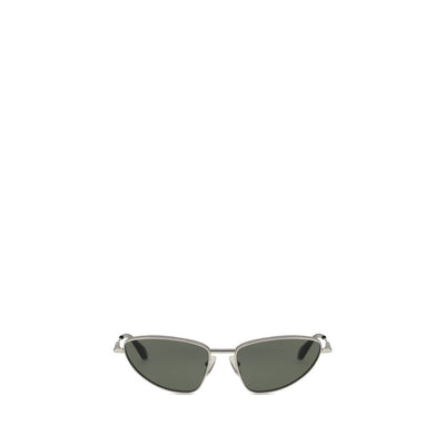 Alexander McQueen Sonnenbrille aus silbernem Metall