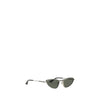 Alexander McQueen Sonnenbrille aus silbernem Metall