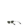 Alexander McQueen Sonnenbrille aus silbernem Metall
