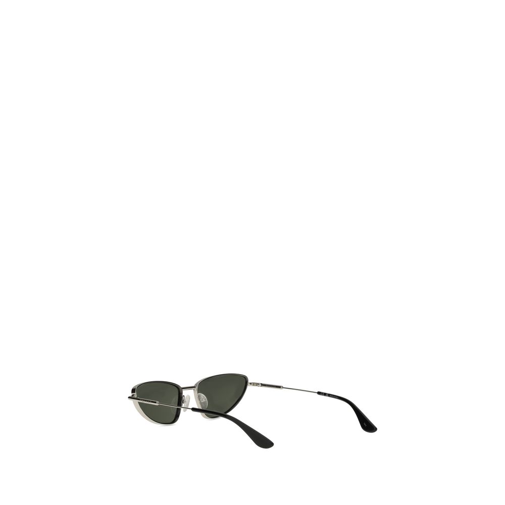 Alexander McQueen Sonnenbrille aus silbernem Metall