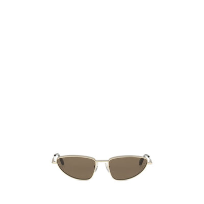 Alexander McQueen Sonnenbrille aus goldenem Metall