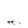 Alexander McQueen Sonnenbrille aus goldenem Metall