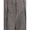 Brunello Cucinelli Brown Polyester Casual Pants