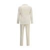Brunello Cucinelli Zweiteiliger Anzug aus cremefarbener Baumwolle
