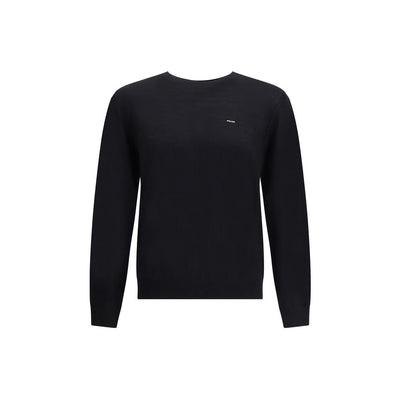 Prada Black Fleece Wool Sweatshirt