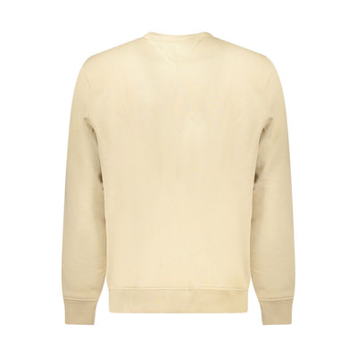 Tommy Hilfiger Beige Cotton Men Sweatshirt