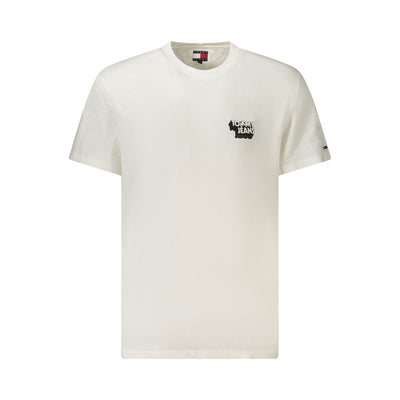 Tommy Hilfiger Bianco Cotton Men T-Shirt