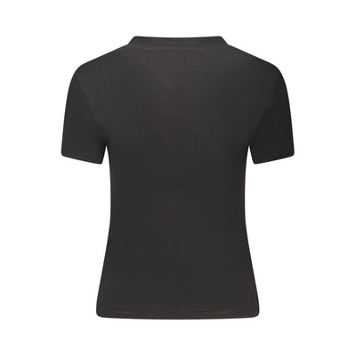Tommy Hilfiger Black Cotton Women T-Shirt