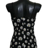 Dolce & Gabbana Black Daisy Print Dress Lingerie Chemisole