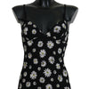 Dolce & Gabbana Black Daisy Print Dress Lingerie Chemisole