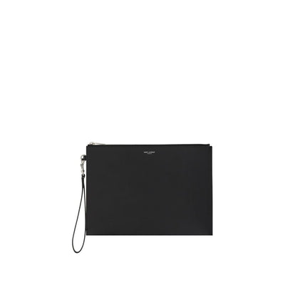 Saint Laurent Schwarzes Kalbsleder Bos Taurus Weitere Accessoires