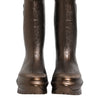 Dolce & Gabbana Metallic Bronze Pull On Rain Boots Shoes