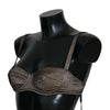 Dolce & Gabbana Brown Regg Balconcino Imbottito Bra Underwear