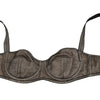 Dolce & Gabbana Brown Regg Balconcino Imbottito Bra Underwear