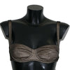 Dolce & Gabbana Brown Regg Balconcino Imbottito Bra Underwear
