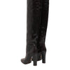 Dolce & Gabbana Brown Python Snakeskin Print Riding Boots Shoes