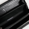 Dolce & Gabbana Black Leather Logo Plaque Zip Around Continental Wallet