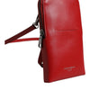Dolce & Gabbana Red Leather Purse Phone Sling Crossbody Neck Strap Bag