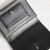 Dolce & Gabbana Black Leather Crystal Embellished Card Holder Wallet