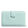 Dolce & Gabbana Mint Green Leather Bifold Continental Clutch Wallet