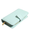 Dolce & Gabbana Mint Green Leather Bifold Continental Clutch Wallet