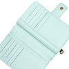 Dolce & Gabbana Mint Green Leather Bifold Continental Clutch Wallet