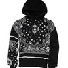 Dolce & Gabbana Black Bandana Hooded Men Sweatshirt Sweater