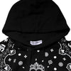 Dolce & Gabbana Black Bandana Hooded Men Sweatshirt Sweater
