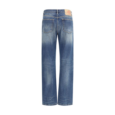 Prada Jeans aus blauer Baumwolle mit geradem Bein