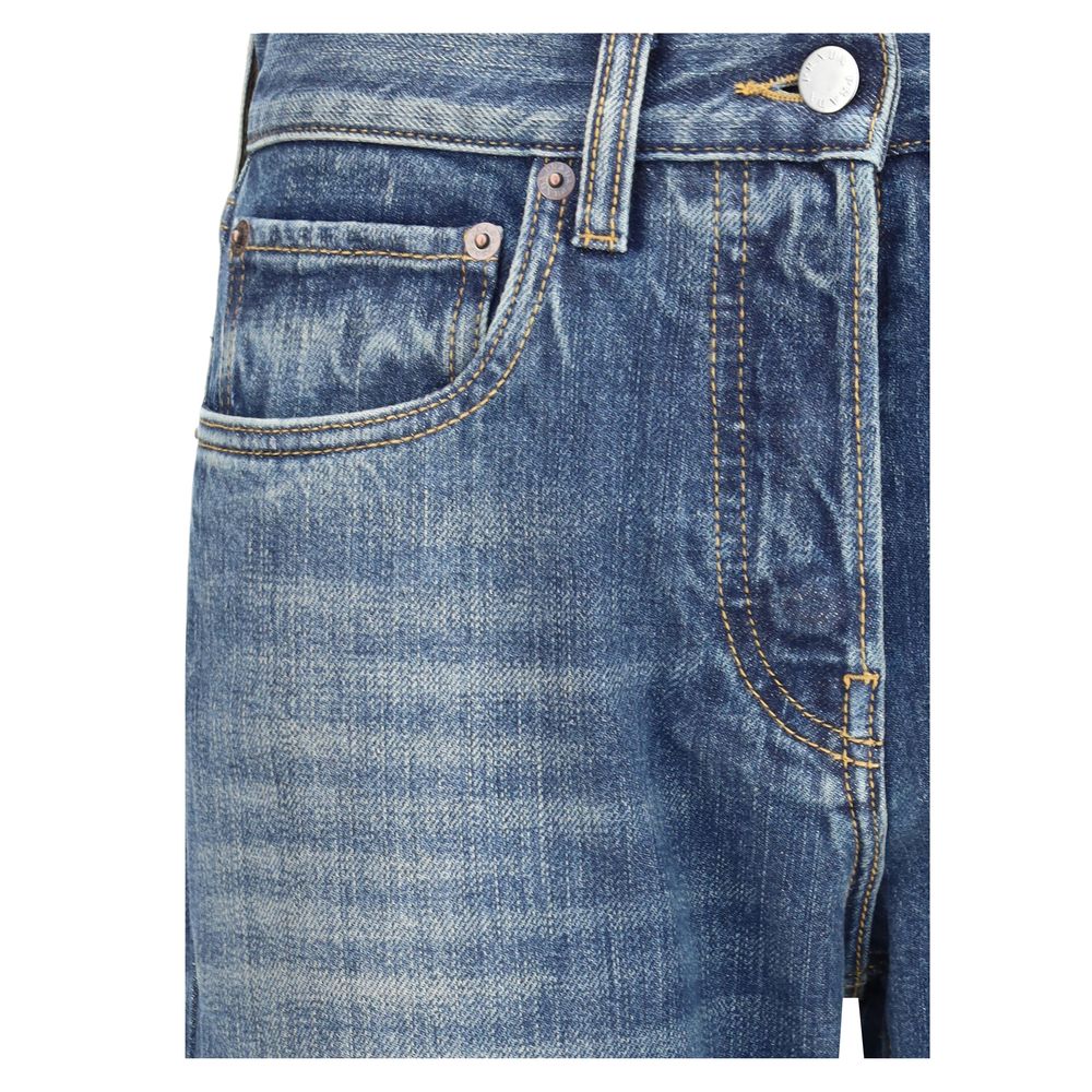 Prada Jeans aus blauer Baumwolle mit geradem Bein